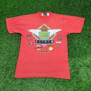 Vintage 90s GOD Christian Shirt Womens XS/S 17x24 Red Faith